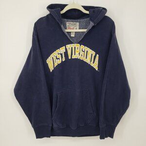 Steve and Barrys West Virginia University Distressed Hoodie Sweatshirt